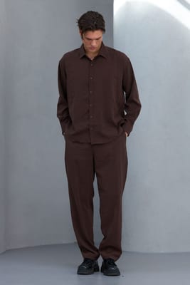 Modal Takım (Kahverengi) - Küçük Görsel 3