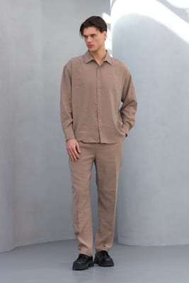 Modal Gabardin Takım (Vizon Rengi) - Küçük Görsel 3