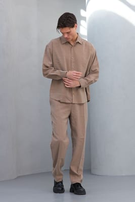 Modal Gabardin Takım (Vizon Rengi) - Küçük Görsel 5