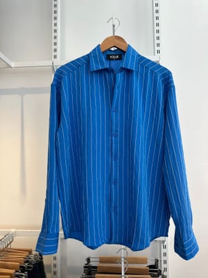 Çizgili Keten Gömlek