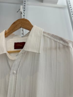 Yazlık Model Kendinden Çizgili Gömlek - Küçük Görsel 2