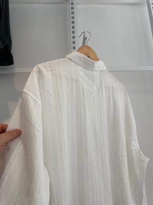 Yazlık Model Kendinden Çizgili Gömlek - Küçük Görsel 4