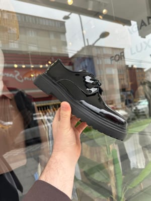 Makosen Ayakkabı Siyah Deri - Küçük Görsel 1