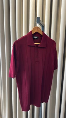 Bordo Triko / Double Kumaş Pantolon Kombini - Küçük Görsel 3