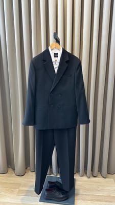 Oversize Kruvaze Takım (Siyah)